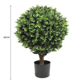 Artificial Topiary Shrub (Hedyotis) UV Resistant 76 CM - Front View