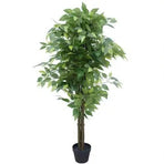 Premium Bushy Potted Artificial Ficus Tree 140cm