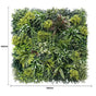 Luxury Lush Spring Recycled Vertical Garden / Green Wall UV Resistant Sample
