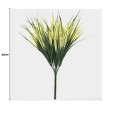 Yellow Tipped Grass Stem UV Resistant 35cm - Front View