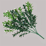 Artificial Flowering Boxwood Stem UV Resistant 30cm - Side View