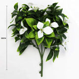 White Flowering Jasmine Stem UV Resistant 30cm - Front View