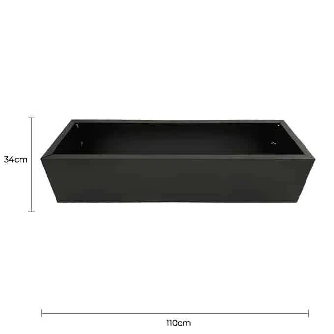 Black Metal Planter Medium