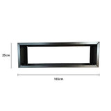 Black Metal Planter Large - Front View