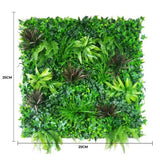 Coastal Greenery UV Stabilised Vertical Garden Wall SAMPLE - Front View
