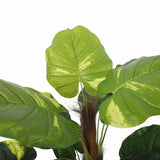 Artificial Potted Pothos Plant with Pole 100cm - Top-Down View