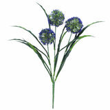 Lush Flowering Purple Hydrangea Stem 35cm UV Resistant