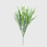 Long Artificial Lavender Stem (White) 50cm UV Resistant