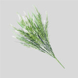 Long Artificial Lavender Stem (White) 50cm UV Resistant - Top-Down View