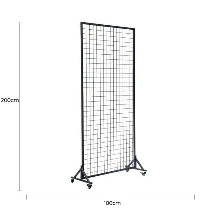 Versatile and Premium Flower Wall Stand / Portable Event Screen with Wheels 2m x 1m