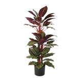 Artificial Wide Leaf Cordyline Plant 90cm - Side View