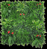 Elegant Red Rose Vertical Garden / Green Wall UV Resistant Sample