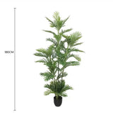 Premium Artificial Potted Multi-trunk Fan Palm 180cm