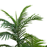 Premium Artificial Potted Multi-trunk Fan Palm 180cm - Top-Down View