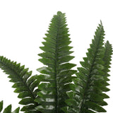 Artificial Potted Natural Green Boston Fern (50cm high 70cm wide) - Side View