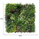 Luxury Evergreen Rainforest Recycled Vertical Garden / Green Wall UV Resistant Sample - Front View