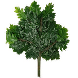Artificial Oak Leaves (Faux Plant Leaves) 63cm - Top-Down View