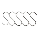 Stainless Steel Hanging S Hooks 12cm X 6cm 25 Pieces - Front View