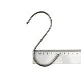 Stainless Steel Hanging S Hooks 12cm X 6cm 25 Pieces - Top-Down View