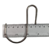 Stainless Steel Hanging Hooks 9cm x 7cm 50 Pieces - Side View