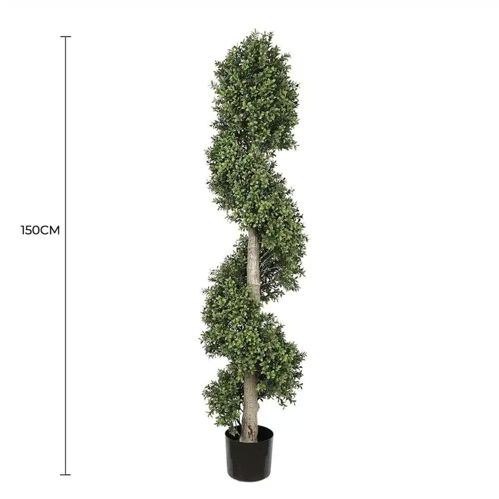 Artificial Topiary Spiral Tree 150cm UV Resistant