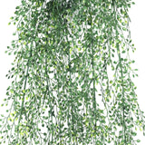 Artificial Hanging Jade Leaf Vine UV Resistant 90cm - Top-Down View