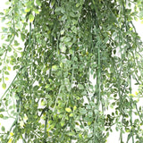 Artificial Hanging Plant (Maiden Hair Fern) UV Resistant 90cm - Top-Down View