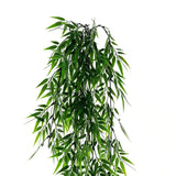 Vivid Green Hanging Artificial Ruscas Plant UV Resistant 120cm - Side View