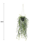 Artificial Hanging Pearls (Potted) 56cm UV Resistant - Front View