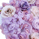 Artificial Flower Wall Backdrop Panel 40cm x 60cm Mixed Pink & White Flowers - Side View