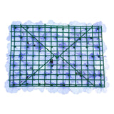 Artificial Flower Wall Backdrop Panel 40cm x 60cm Mixed Lilac Flowers - Side View