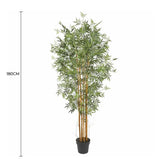 Premium Natural Cane Artificial Bamboo (UV Resistant) 180cm - Front View