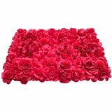 Artificial Flower Wall Backdrop Panel 40cm x 60cm Romantic Red - Side View