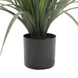 Potted Artificial Long Grass (Yucca Grass) 75cm UV Resistant - Side View