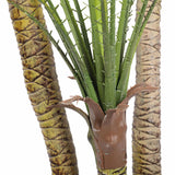 Artificial Parlour Palm Tree 180cm Multi Trunk UV Resistant - Top-Down View