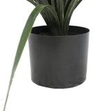 Potted Artificial Long Grass (Yucca Grass) 115cm UV Resistant - Top-Down View