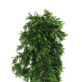 Artificial Mossy Hanging Cedar Vine Garland Bush UV Resistant and Fire Rated 22cm x 76cm - Front View