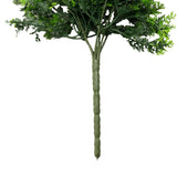 Artificial Mossy Hanging Cedar Vine Garland Bush UV Resistant and Fire Rated 22cm x 76cm - Top-Down View