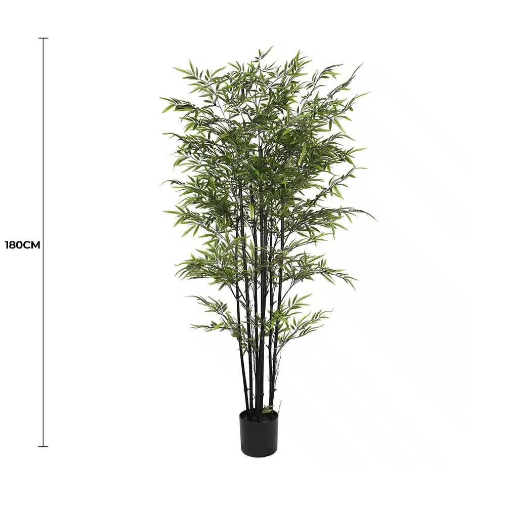 Premium Dense Artificial Black Bamboo 180cm