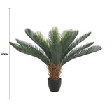 Artificial Cyca (Cycad) Plant 60cm - Front View