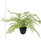 Faux Small Potted Fern 35cm - Front View