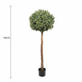 Single Ball Faux Topiary Tree 150cm UV Resistant - Front View
