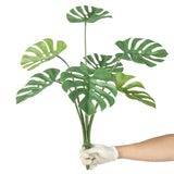 Artificial Monstera Split Leaf Philodendron Plant Stem 60cm UV Resistant - 45-Degree Angle
