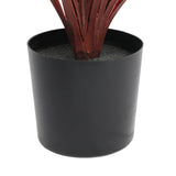 Burgundy Potted Artificial Long Grass (Yucca Grass) 75cm UV Resistant - Side View