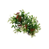 Artificial Flowering Holly Plant Stem UV Resistant 26cm - Side View