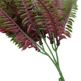 Artificial Royal Purple Fern Stem UV Resistant 33cm - Side View