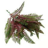 Artificial Royal Purple Fern Stem UV Resistant 33cm - Top-Down View