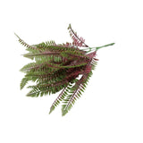 Artificial Royal Purple Fern Stem UV Resistant 33cm - 45-Degree Angle