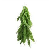 Artificial Extendable Hanging Bright Green Hanging Fern Bush Vine UV Resistant 55cm - Front View