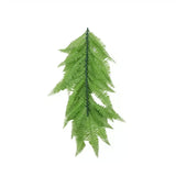 Artificial Extendable Hanging Bright Green Hanging Fern Bush Vine UV Resistant 55cm - Side View